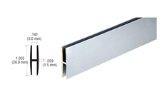 Satin anodized 'H' channel extrusion