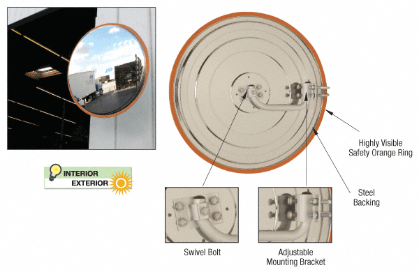 Acrylic Convex Safety Mirrors