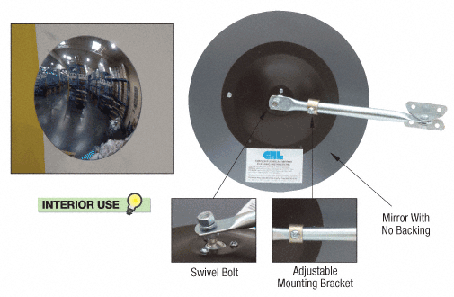 CRL indoor acrylic convex Safety mirrors